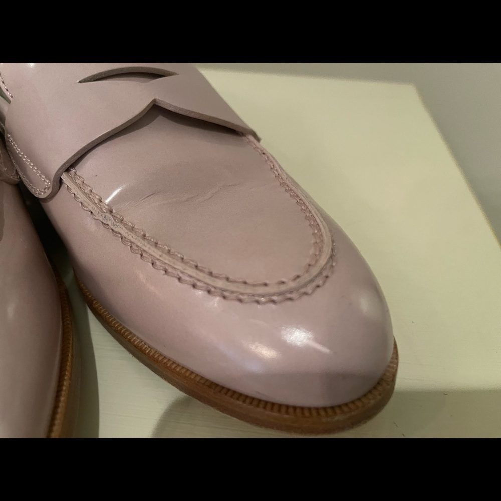 AGL Pink Leather Loafers